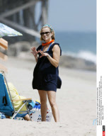 EXCLUSIVE- Reese Witherspoon at the beach with her son