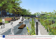 Disused New York railroad structure is to be converted into a park, New York, America - Jun 2009
