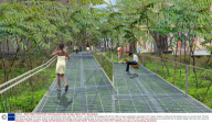 Disused New York railroad structure is to be converted into a park, New York, America - Jun 2009