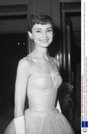 Actress Audrey Hepburn (died January 1993) Pictured At The Premiere Of As Long As They're Happy At The Odeon Leicester Square.