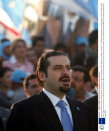 Lebanese parliamentary majority leader Saad Hariri rally at the Nejmeh Club Stadium in Beirut, Lebanon - 07 May 2009
