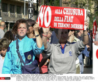 ITALY: Demos against Silvio Berlusconi's economic policies.