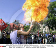 ITALY: Demos against Silvio Berlusconi's economic policies.