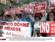 ITALY: Demos against Silvio Berlusconi's economic policies.