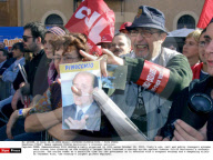 ITALY: Demos against Silvio Berlusconi's economic policies.