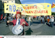 ITALY: Demos against Silvio Berlusconi's economic policies.