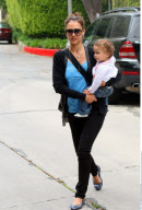 Hot mama JESSICA ALBA spotted taking a stroll with cute daughter HONOR MARIE in Beverly Hills