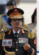 Leader of Libya Muammar Gaddafi arriving at Ciampino Airport, Rome, Italy - 10 Jun 2009