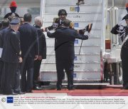 Leader of Libya Muammar Gaddafi arriving at Ciampino Airport, Rome, Italy - 10 Jun 2009