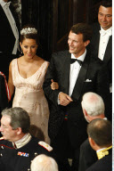 PRINCE HAAKON OF NORWAY attending KING HENRIK's birthday dinner at Fredensborg castle