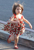 EXCLUSIVE Suri Makes a Run for It!
