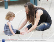 Milla Jovovich, husband Paul Anderson and daughter Ever Anderson at the Park in Beverly Hills, California, America - 21 Jun 2009