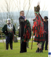 David Hasselhoff films a TV Documentary at Tutbury Castle, Staffordshire, Britain - 20 Jun 2009