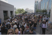 MICHAEL JACKSON died: Fans and media rushing to the UCLA hospital in Westwood