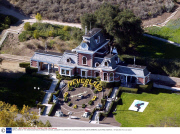 AERIAL VIEWS OF THE NEVERLAND RANCH OWNED BY MICHAEL JACKSON FOLLOWING CHILD SEX ALLEGATIONS, SANTA BARBARA, CALIFORNIA, AMERICA - 18 NOV 2003