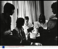 John Lennon And George Harrison Talk To The Maharishi Mahesh Yogi''s After His Public Lecture In The Hotel Hilton''s Ballroom London. 1967