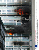 Fire at a tower block in Camberwell, London, Britain - 03 Jul 2009