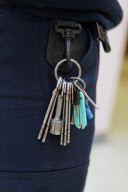 TROUSSEAU DE CL¿ES D'UN SURVEILLANT DE PRISON ALPES-MARITIMES, FRANCE