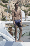 Luca Toni, joueur de foot italien, evoluant au Bayern de Munich en vacances en Sardaigne. SLF. lib