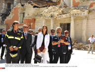 L'AQUILA: Carla Bruni Sarkozy visits the site of a recent earthquake