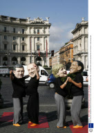 Oxfam Activists Highlighting Health and Education Issues During the G8 Summit, Rome, Italy - 10 Jul 2009