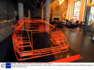 Benedict Radcliffe's wire-frame Lamborghini sculpture, London, Britain - 29 Jun 2009