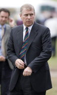 Prince Andrew At Falconry Festival