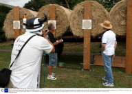 World Pea Shooting Championships, Witcham, Cambridgeshire, Britain - 11 Jul 2009