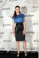 Cosmopolitan actress SCARLETT JOHANSSON posing at the 'Mango' photocall in Madrid