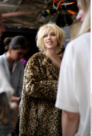 Cosmopolitan actress SCARLETT JOHANSSON posing at the 'Mango' photocall in Madrid