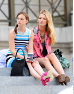 Actor ED WESTWICK spotted kissing his co-star and wiping off his lips while filming 'Gossip Girl' in New York