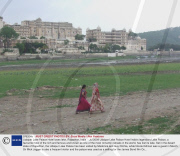 Udaipar Lake Palace Hotel loses lake, Rajasthan, India  - Jul 2009