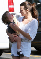 Milla Jovovich and her Cranky Daughter Ever