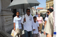 Jermaine Jackson and family in Vienna, Austria - 23 Jul 2009