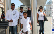 Jermaine Jackson and family in Vienna, Austria - 23 Jul 2009