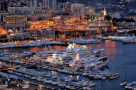 Illustration of Monaco at night