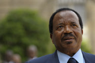 Cameroon president Paul Biya received by Nicolas Sarkozy
