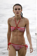 EXCL.: Actress KEIRA KNIGHTLEY showing off her skinny body while on vacation on Maui