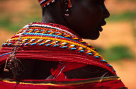 Detail on Samburu womenÍs necklaces