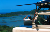four-by-four above Kosi Bay Estuary