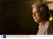 Dr Muhammad Yunus, Nobel Peace Prize laureate speaking at the Foreign Correspondents Club, Tokyo, Japan - 17 Mar 2009