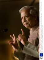 Dr Muhammad Yunus, Nobel Peace Prize laureate speaking at the Foreign Correspondents Club, Tokyo, Japan - 17 Mar 2009
