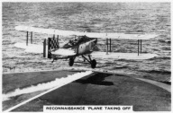 Fairey III F reconnaissance plane taking of from the aircraft carrier HMS 'Courageous', 1937.