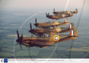 WORLD WAR II SPITFIRES USED IN FILMING TV PROGRAMME 'A PIECE OF CAKE', BRITAIN - 1987 / 88
