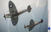 WORLD WAR II SPITFIRES USED IN FILMING TV PROGRAMME 'A PIECE OF CAKE', BRITAIN - 1987 / 88
