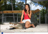 'Alligator Whisperer' Jeanette Rivera, Everglades Alligator Farm, Florida, USA - 2009