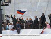 Moscou, URSS : Boris Eltsine au Parlement de Russie