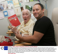 Ronnie Biggs Celebrating His 80th Birthday as a Free Man with His Son Michael Inside the Norfolk and Norwich Hospital, Norfolk, Britain - 08 Aug 2009