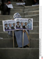 AFGHANISTAN: HAMID KARZAI CAMPAIGN RALLY IN KABUL