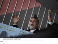 AFGHANISTAN: HAMID KARZAI CAMPAIGN RALLY IN KABUL